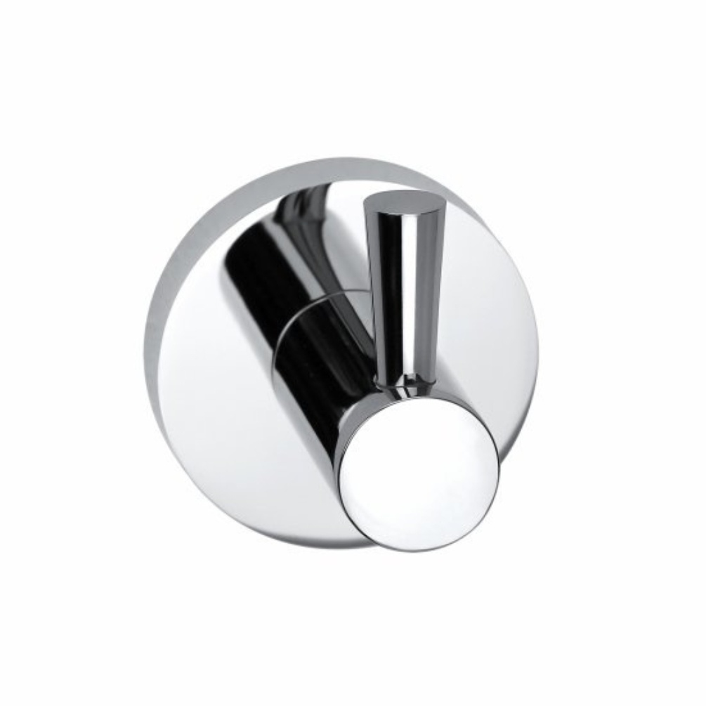 Cut out image of the Bristan Round Chrome Robe Hook
